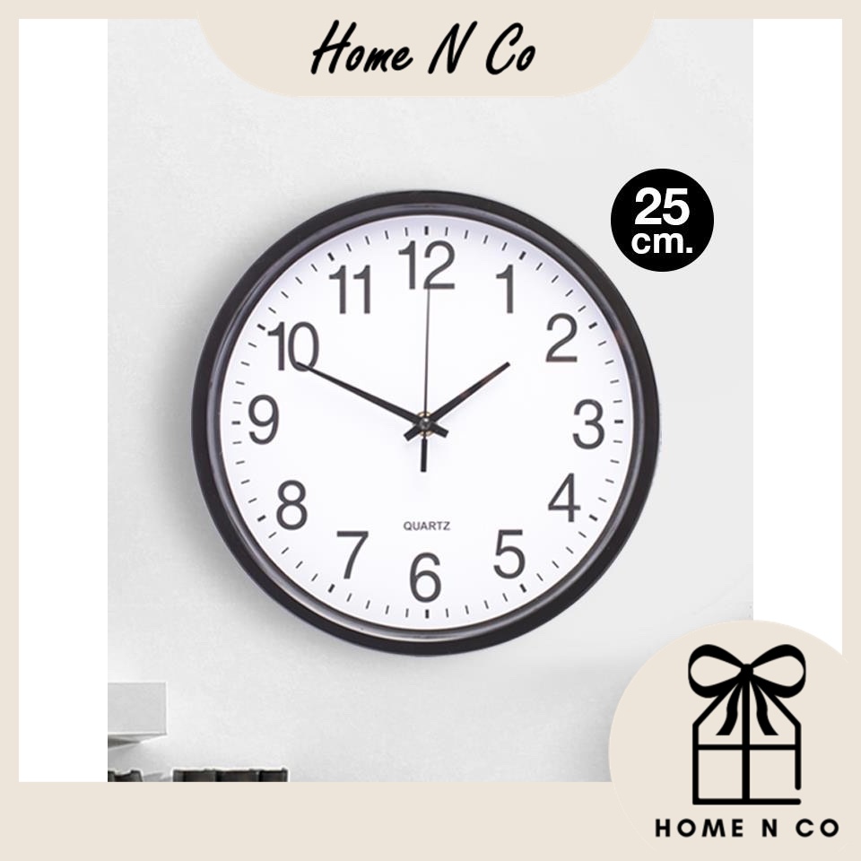 Home N Co Wall Clock IKEA Style Home Decor 25cm Clock 10 Inci Jam Dinding Jam Hiasan Rumah Jam