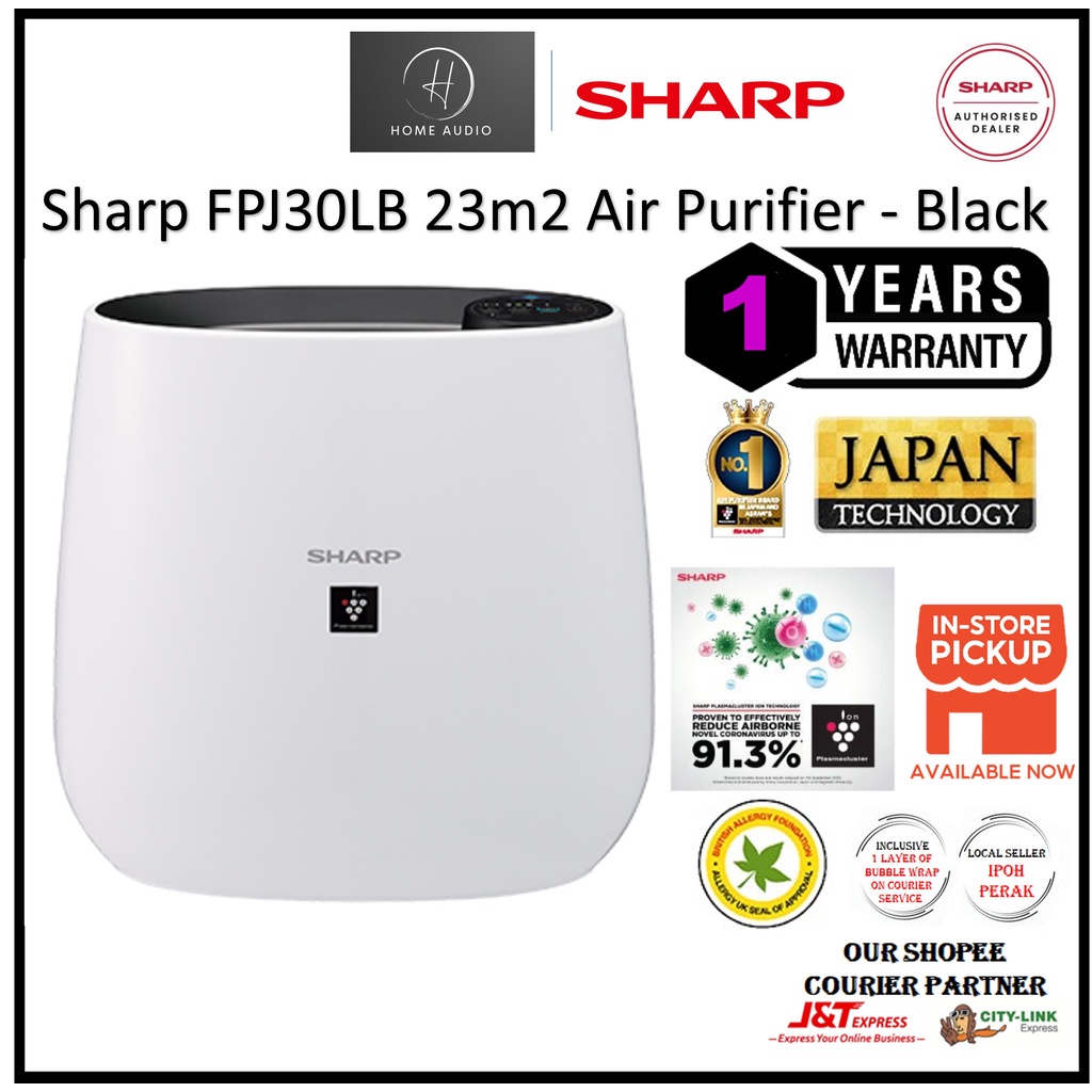 sharp air purifier model fp j30m b price
