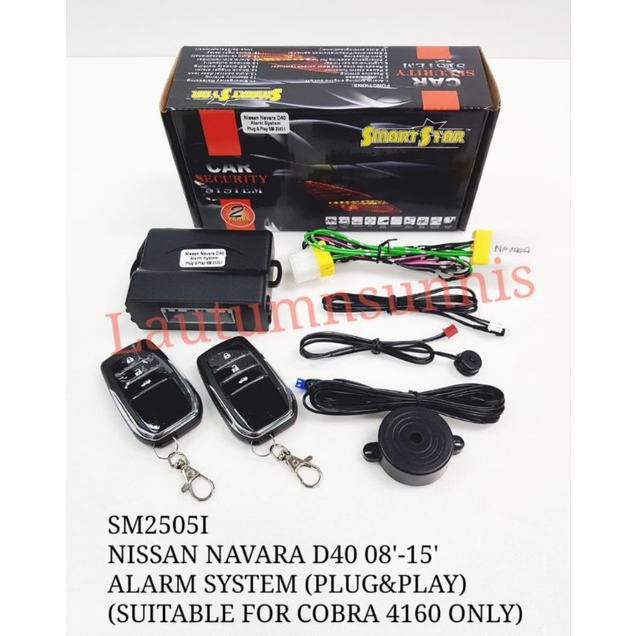 NISSAN NAVARA 20052015 ALARM SYSTEM PLUG & PLAY (FOR COBRA 4160 MODULE
