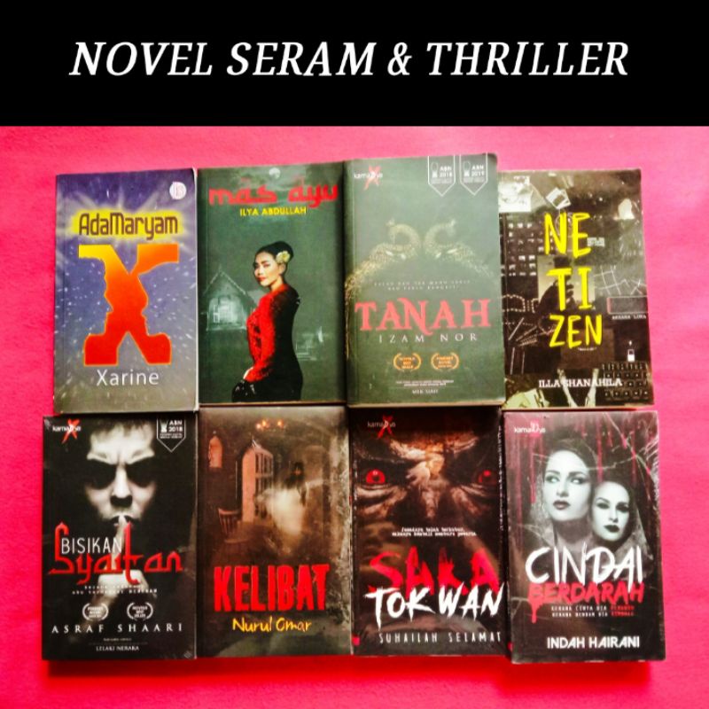 Novel Seram And Thriller Izam Nor Indah Hairani Novel Terpakai