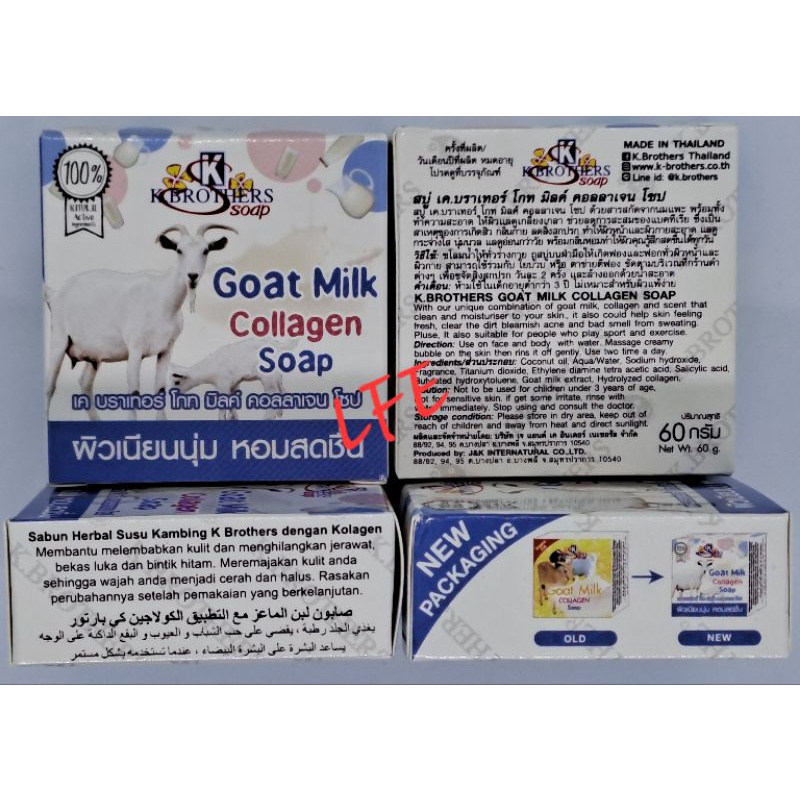 Sabun Susu Kambing Thailand (Goat Milk Collagen Soap)