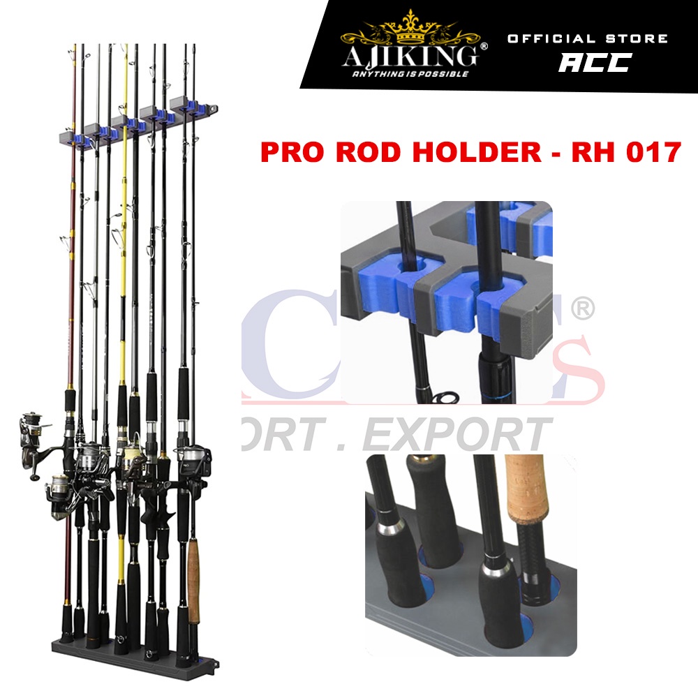 Ajiking Pro Rod Holder RH 017 Fishing Rod Rack Holder Display Stand Rod