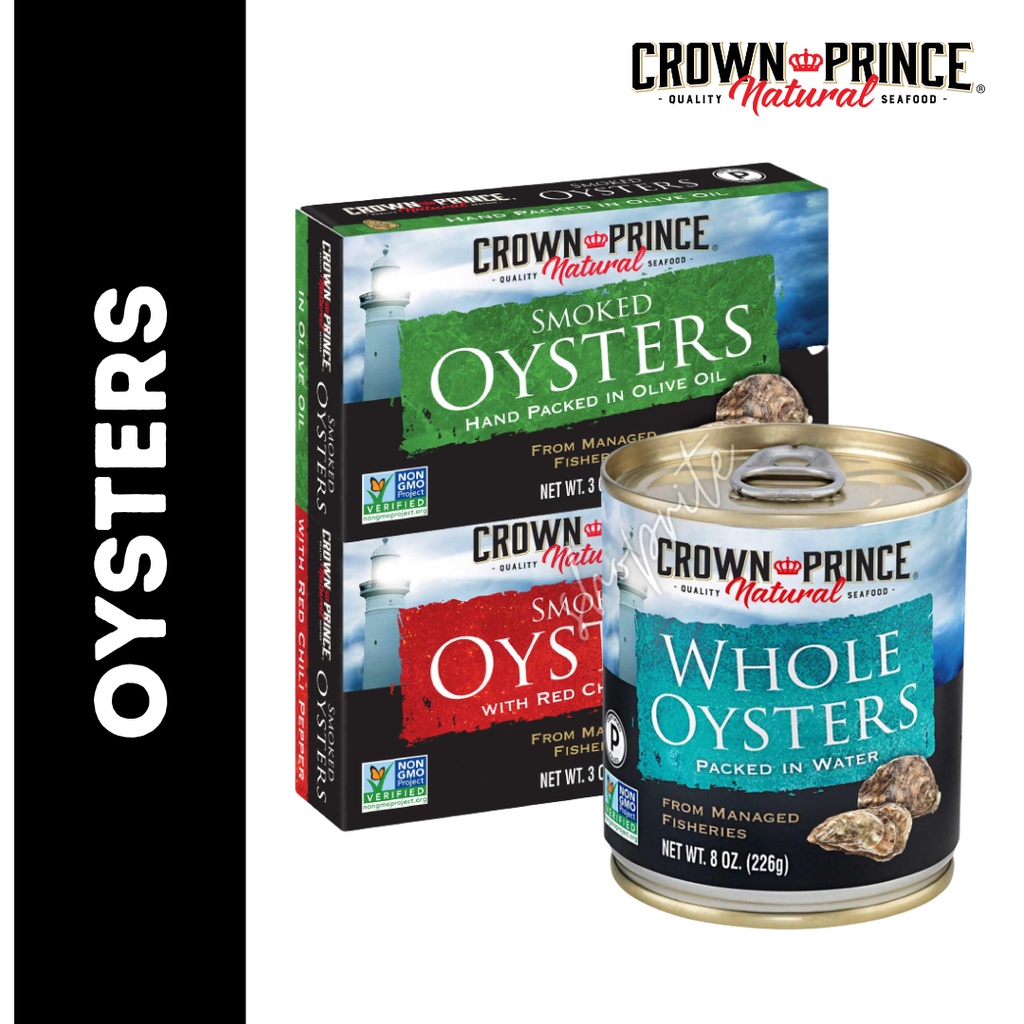 Crown Prince Natural Smoked Oysters / Whole Oyster Shopee Malaysia