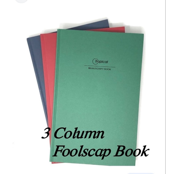 Tropical 3 Column Numbering Acount Hardcover Foolscap Book Shopee