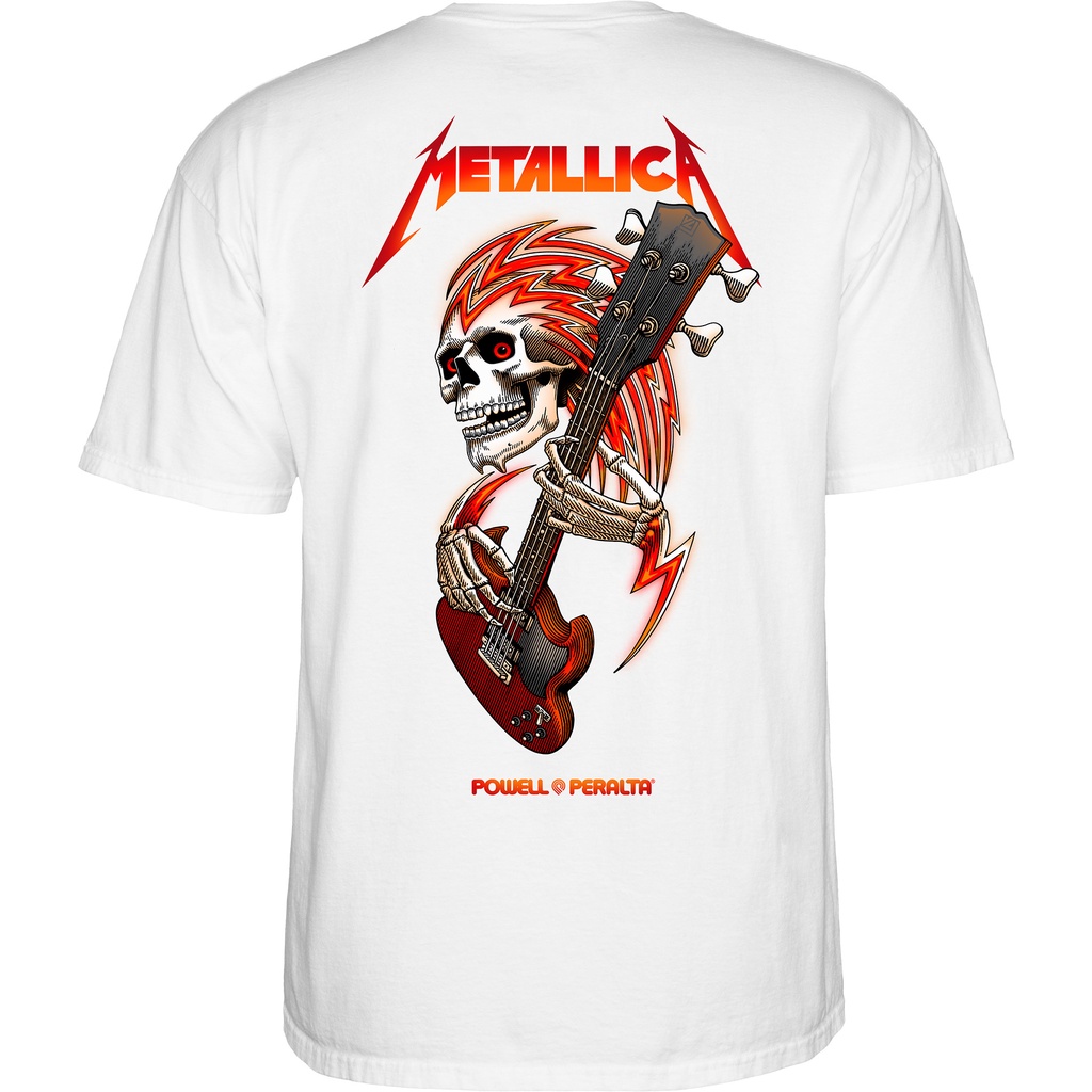 Powell Peralta Metallica Collab T-Shirt White