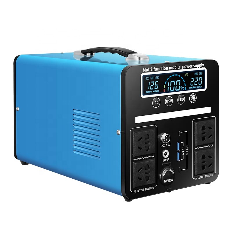 Huge Capacity 2000W Portable Power Station Solar Generator Energy