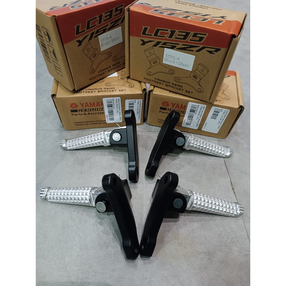 YAMAHA FOOTREST FOOTSTEP Y15ZR LC135 EGO REAR FULL SET ALLOY PEDAL KAKI