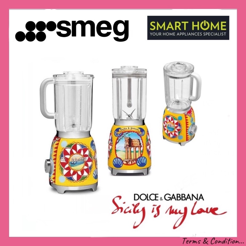 Smeg blender BLF01DG Dolce & Gabbana Blender Shopee Malaysia