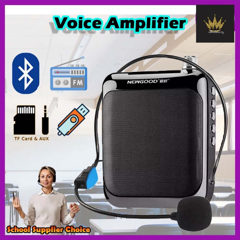 Tour Guide And Teachers Wired Voice Amplifier Portable Bluetooth Loud Speaker Mini Voice