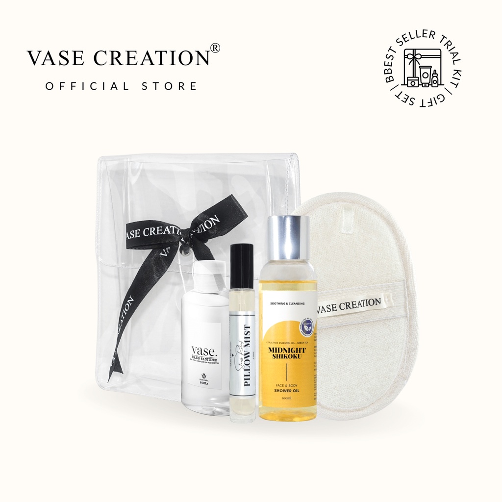 Vase Creation Self Care Passport Body Wash Travel Set