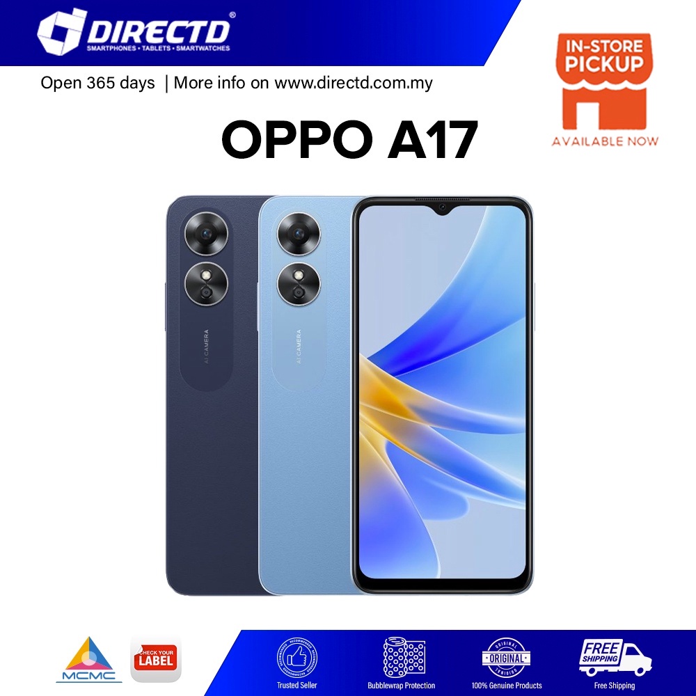 Oppo A17 (4GB + 4GB/64GB) | Shopee Malaysia