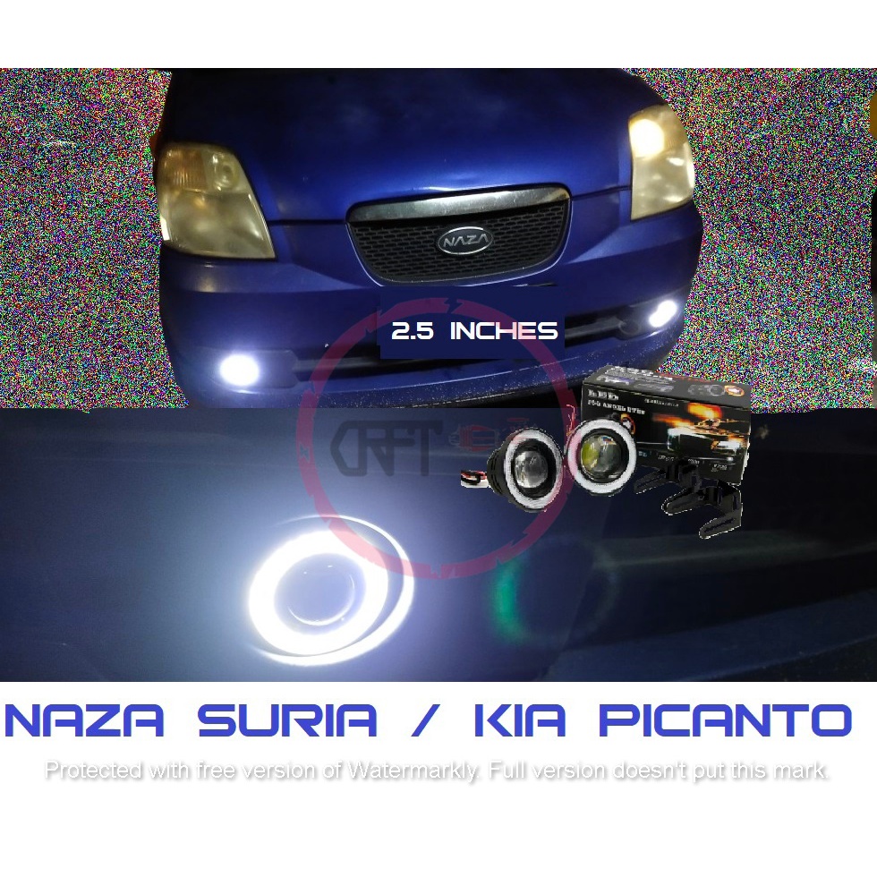 SC501 Naza Suri Kia Picanto Lampu Sport Fog Lights Foglamp Fog Lamp ...