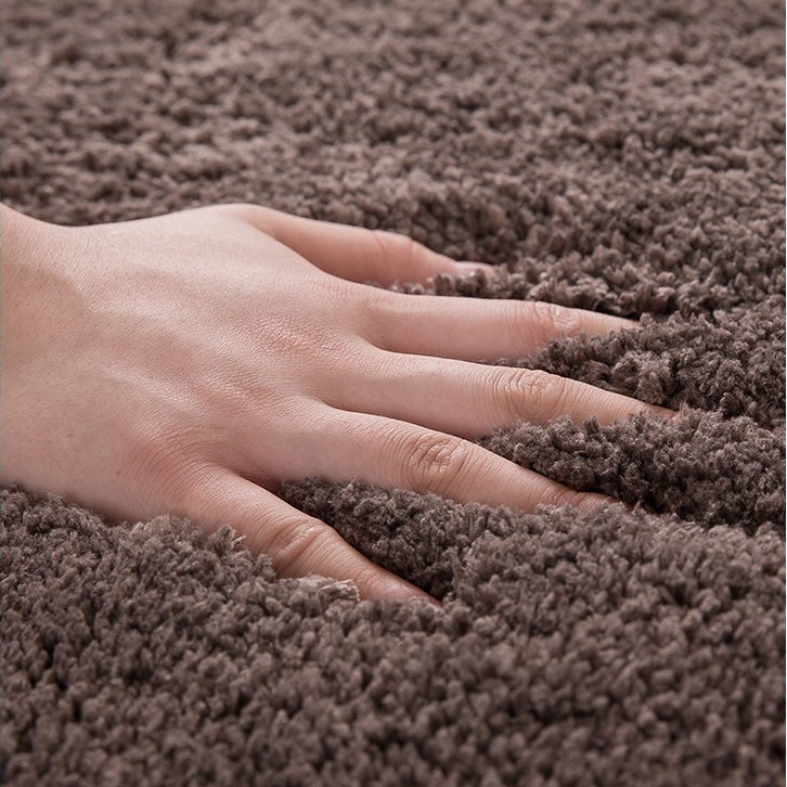 [Bathroom/Entrance Must-Have] Textured Cashmere Loop Fleece Floor Mat | Barefoot Gentle Touch | Quick Water Absorption Anti-Slip | Taiwan Ready Stock (Medium