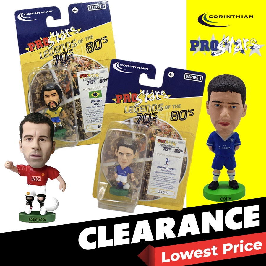 CORINTHIAN ProStars Collectible Football Player Miniature Figure Rare Limited Edition Giggs Beckham Baggio Cole