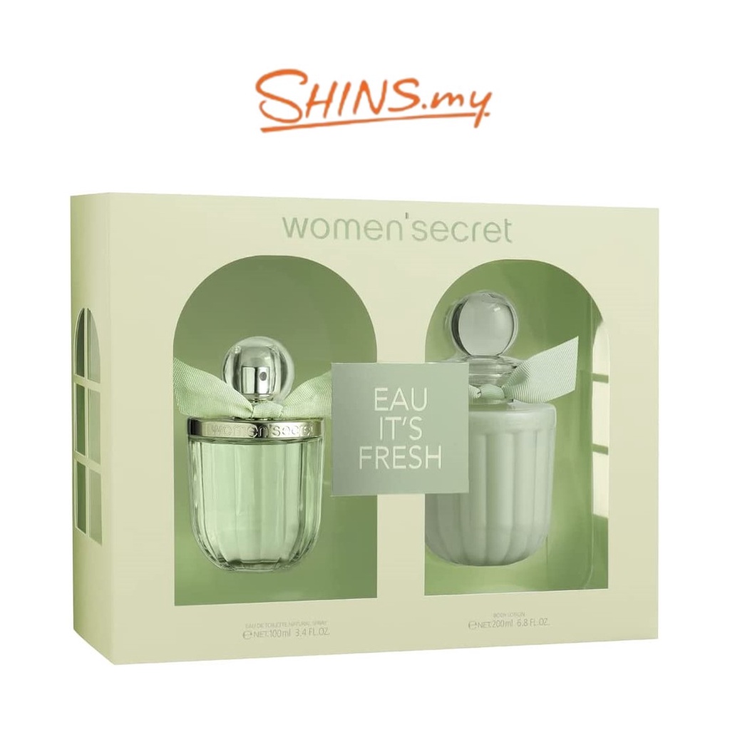 Women'secret Eau It's Fresh Gift Set - EDP (100ml) + Body Lotion (200ml) YW1062