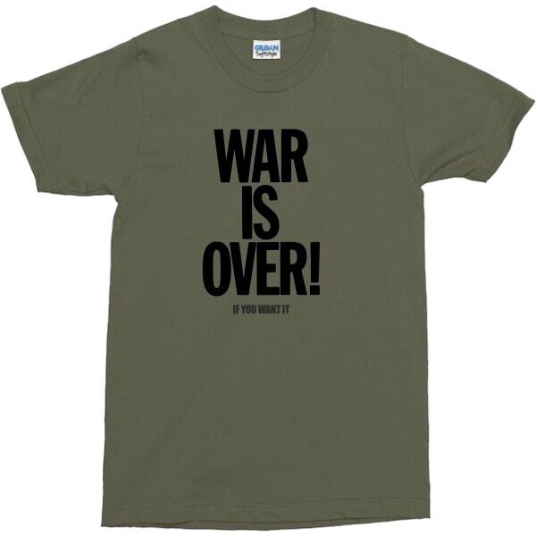 Men Tshirts 'War Is Over' T-Shirt - John Lennon, Protest, Various Colours