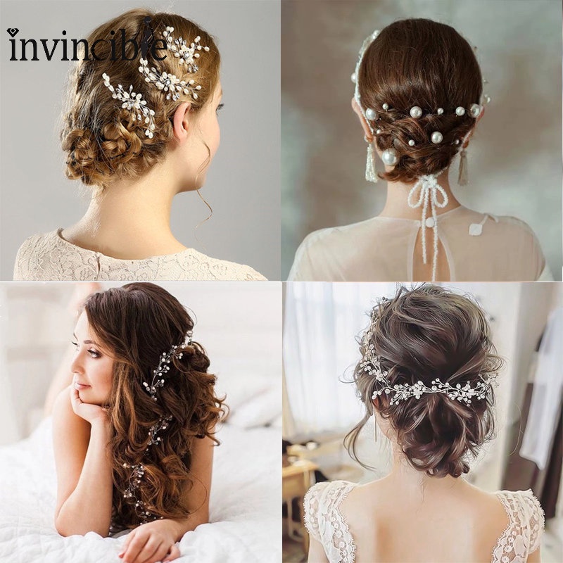 Bridal Wedding Rhinestone Hair Forks Hair Accessories/ Simulate Pearl ...