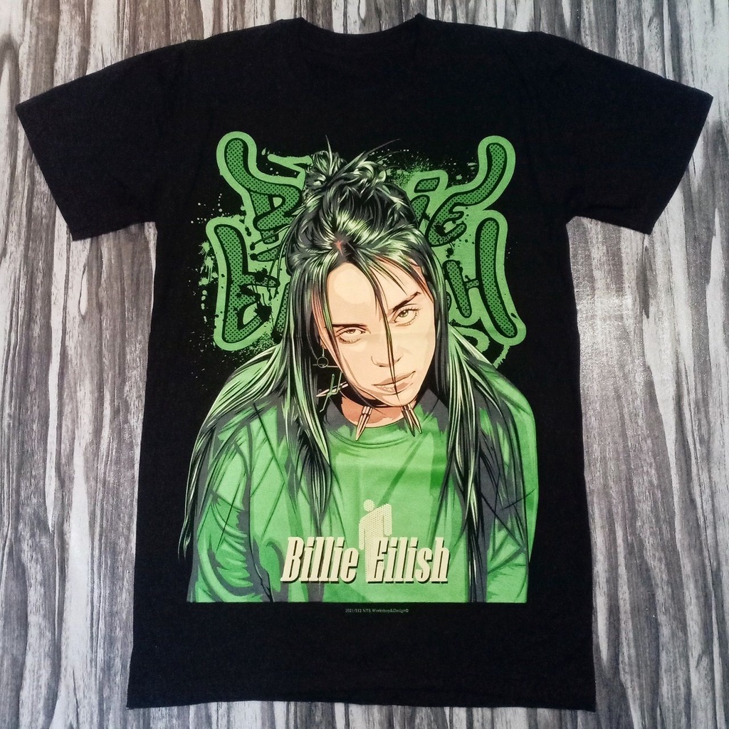 BILLIE EILISH AMERICAN SINGER SONG WRITER SPECIAL COLLECTION ORIGINAL NEW TYPE SYSTEM COTTON T-SHIRT