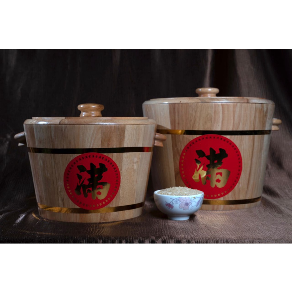 wooden rice bucket - Prices and Promotions - Mar 2023 | Shopee Malaysia