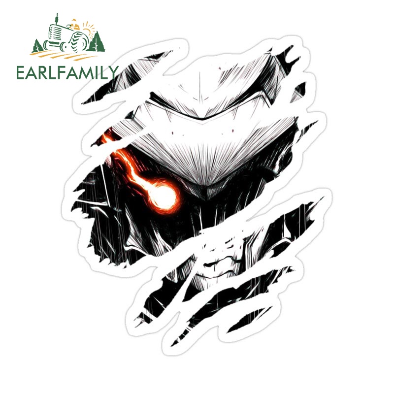 EARLFAMILY 13cm x 11.0cm Goblin Slayer Car Stickers Scratch Proof Anime Decal Helmet Creative Car Styling Custom Printing