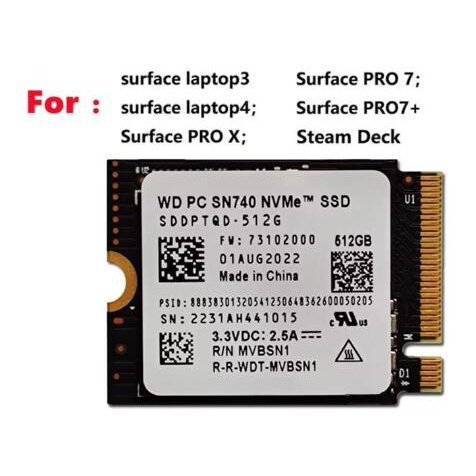 1TB 2230 SSD WD SN740 NVME Steam Deck 保護 prelogi.co.jp