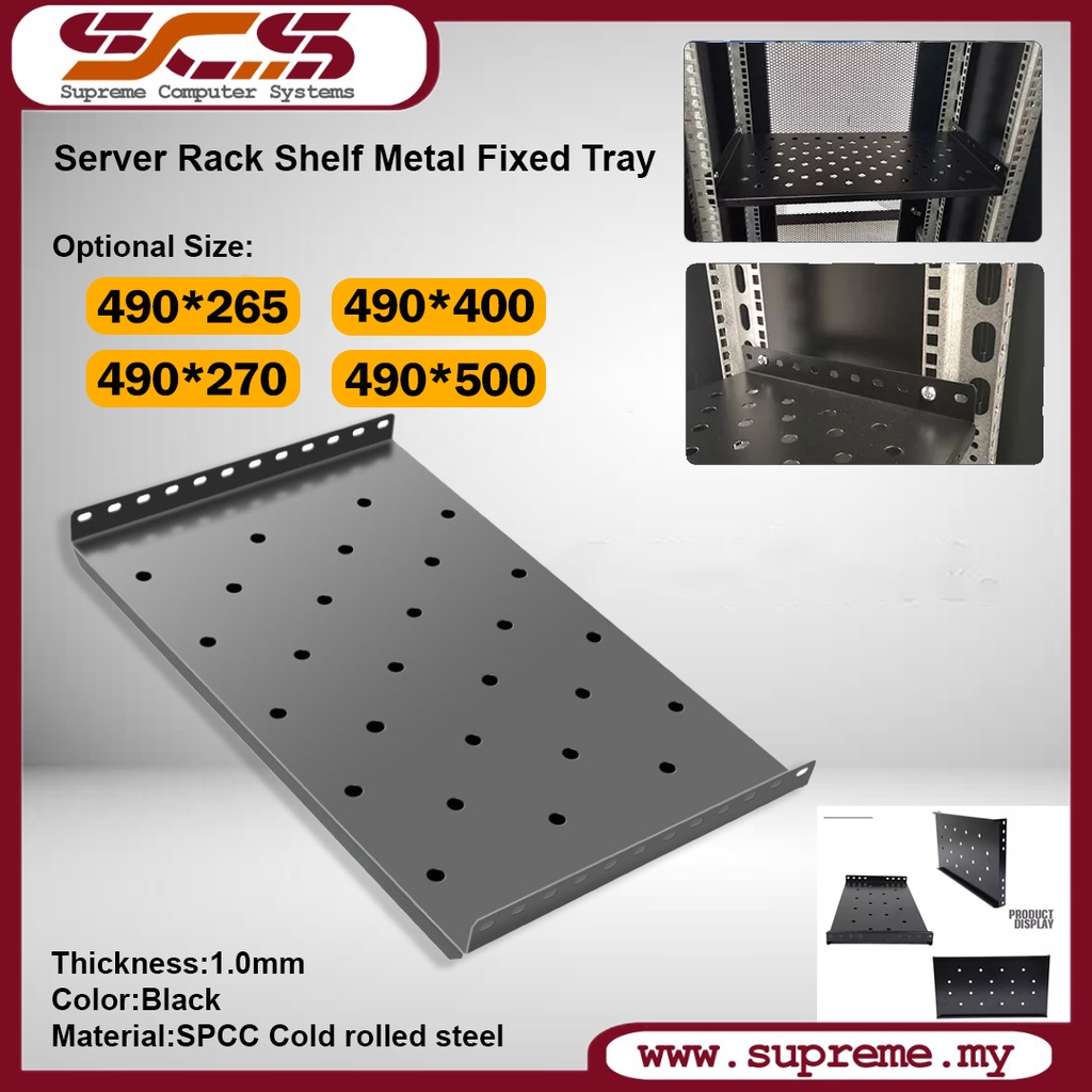 Server Rack Shelf Metal Fixed Tray With Optional