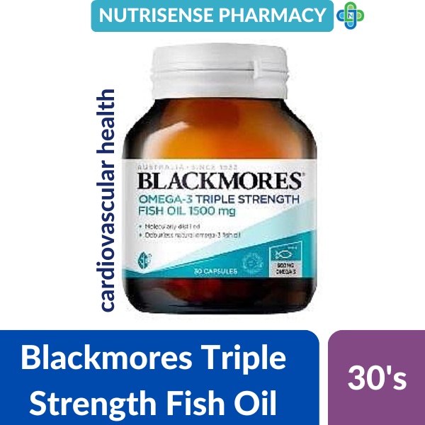 BLACKMORES Omega 3 Triple Strength 30s (EPA = 540mg, DHA =360mg
