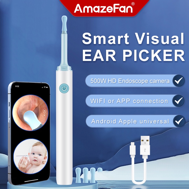 Visual Ear Scoop HD VIEW via App👍Smart Visual Ear Picker Bebird R1 Ear ...