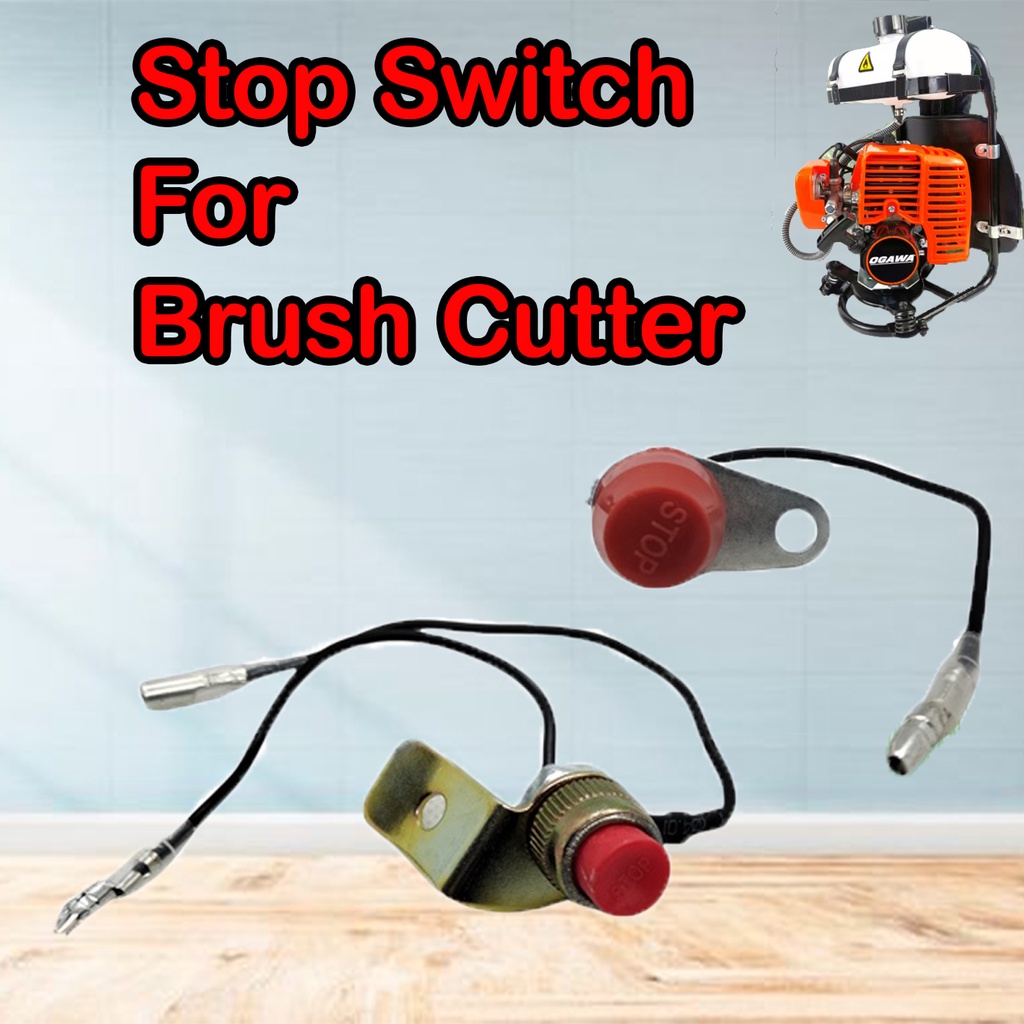 Brush Cutter Stop Button On Off Switch Stop Switch Suis Butang Berhenti Mesin Rumput (1 Wire & 2 Wires)