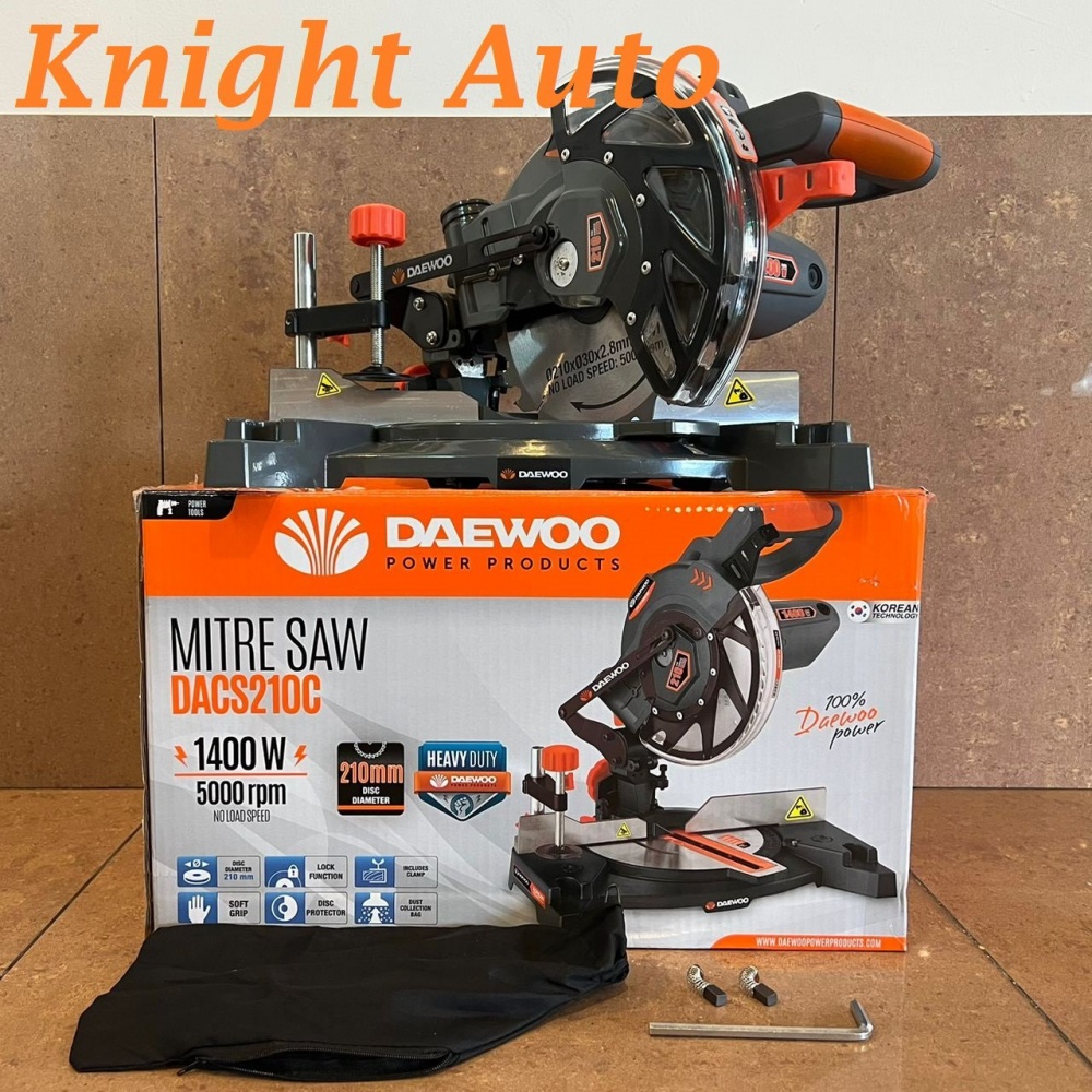 DAEWOO Miter Saw 1400W 8"/210mm DACS210C / DAMS210C - Heavy Duty - 6 Months Local Warranty - ID33917