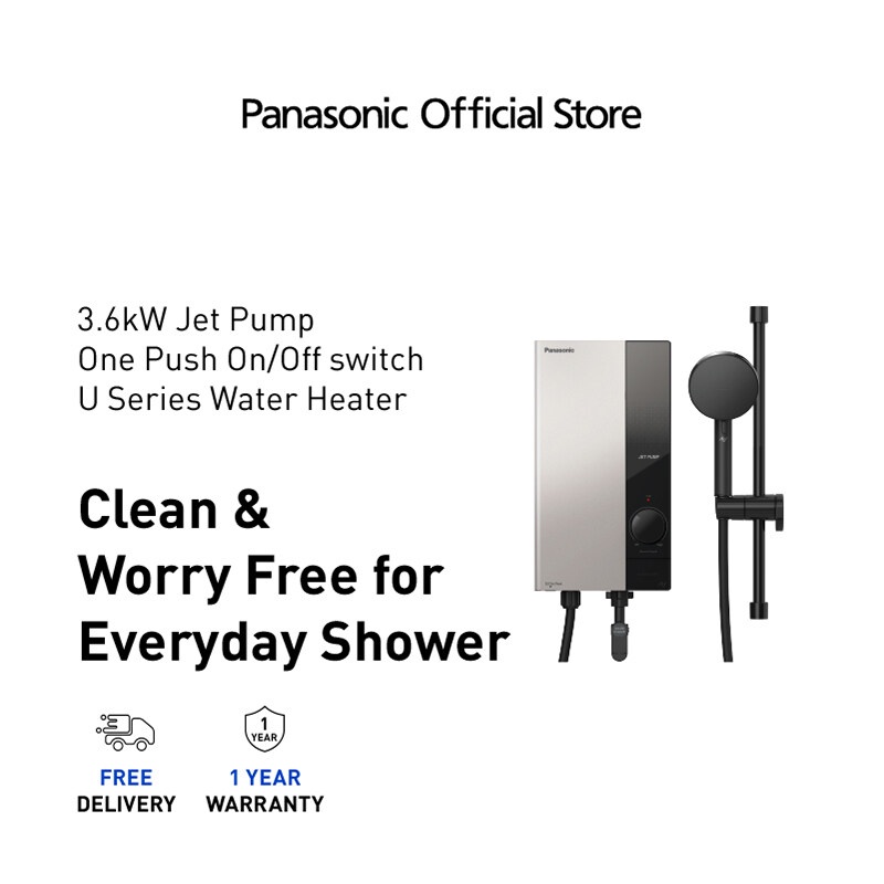 Panasonic Jet Pump U Series Water Heater DH-3UP1MS Instant Water Heater