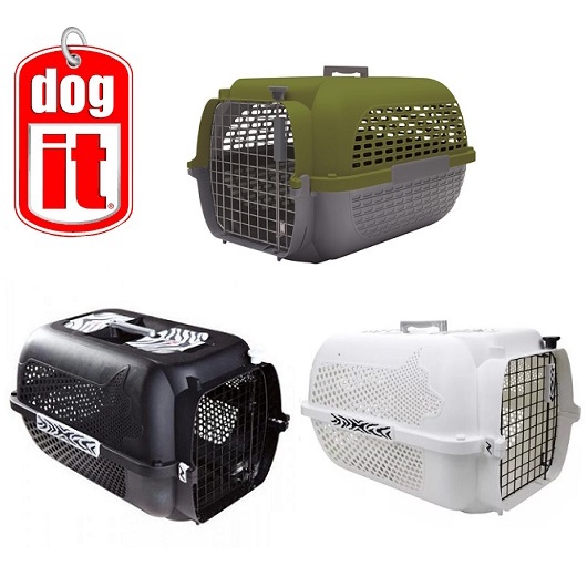 Dogit Voyageur Dog and Cat Carrier Pet Carrier XL 400 [Green Grey