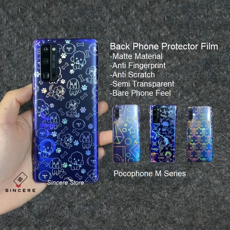 Back Skin Protector Film For Pocophone M3 Pro 5G M4 M5 M5S Poco Matte Sticker Hydrogel Plated Doggy Not Tempered Glass