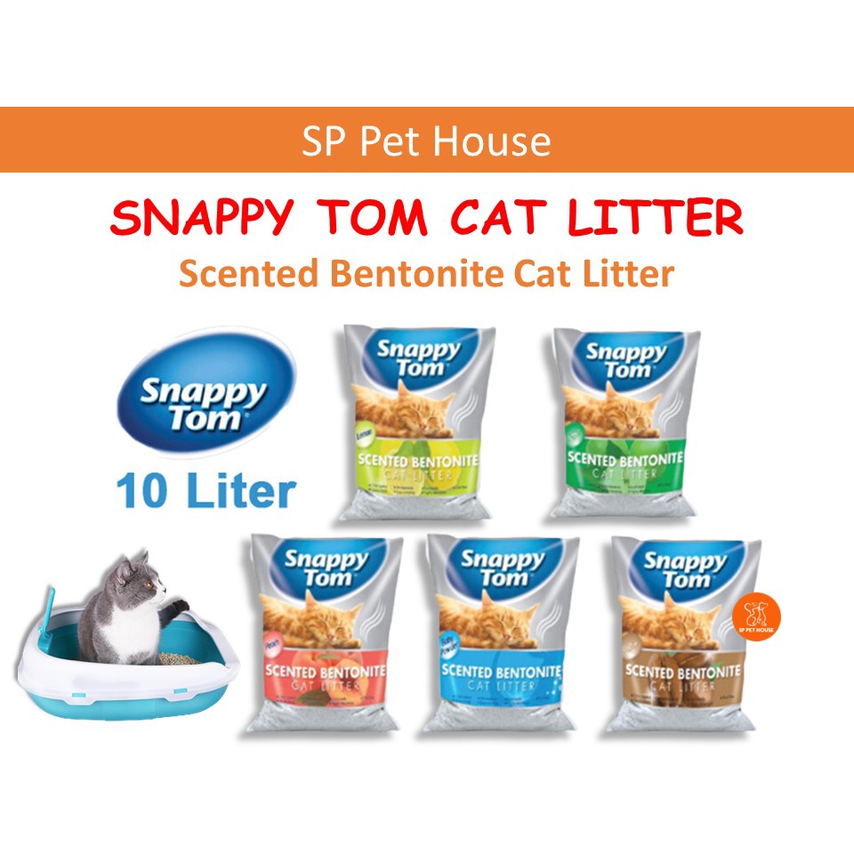 Snappy Tom Scented Bentonite Cat Litter 10L / Pasir Kucing | Shopee ...