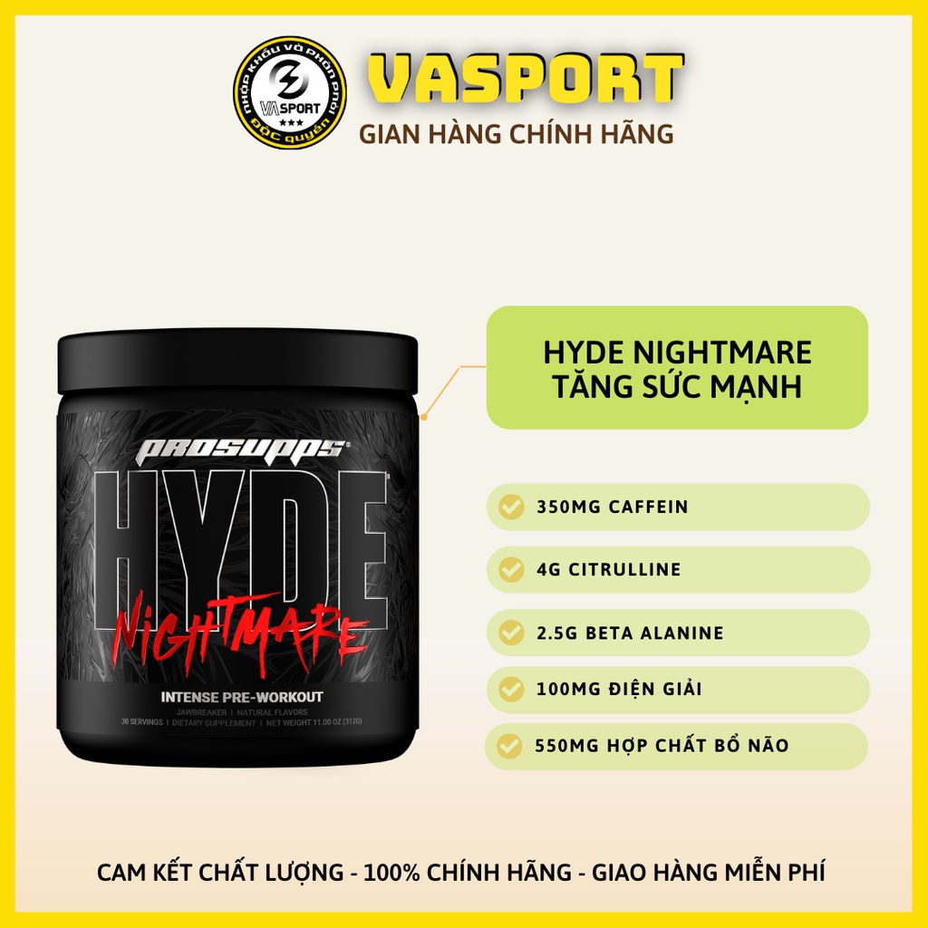 Hyde Nightmare pre workout Increases Strength, Strength, And Complete