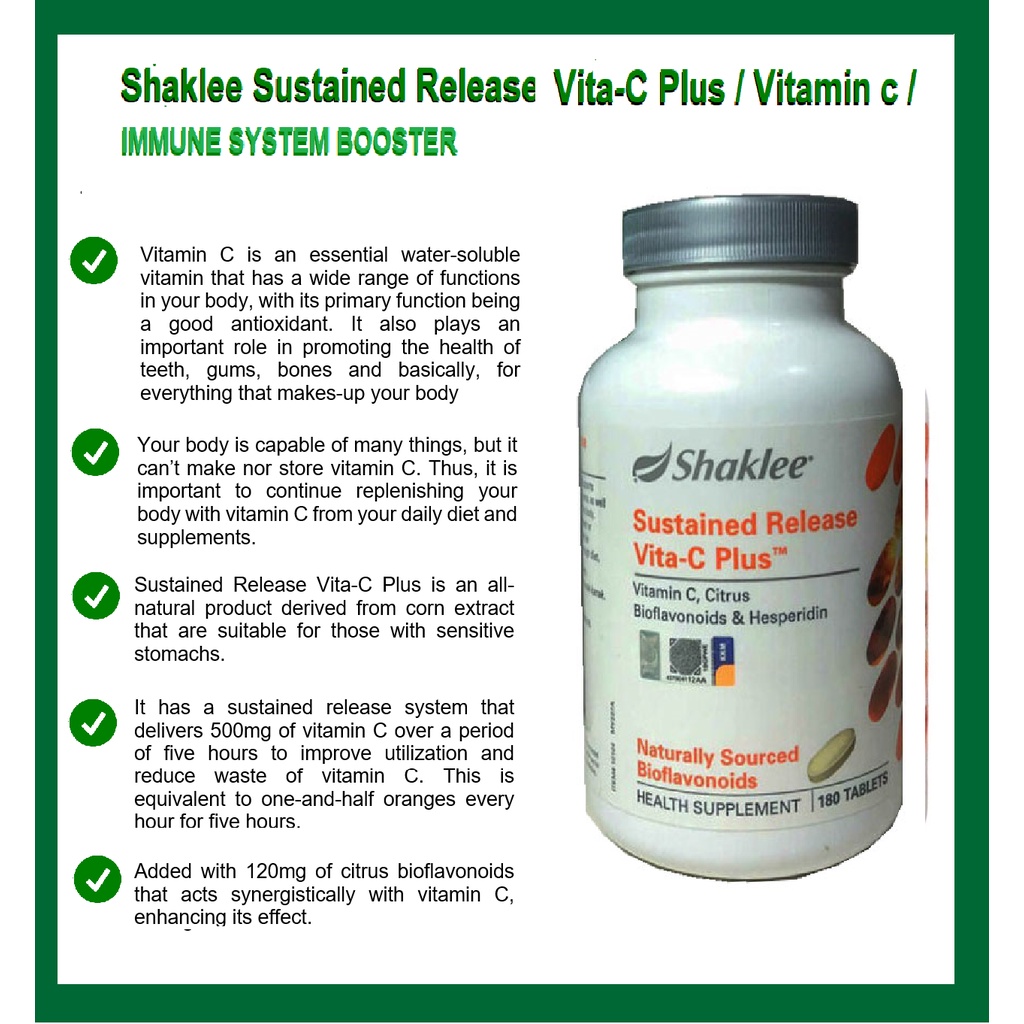 Shaklee Vitamin C Prices And Promotions Feb 23 Shopee Malaysia