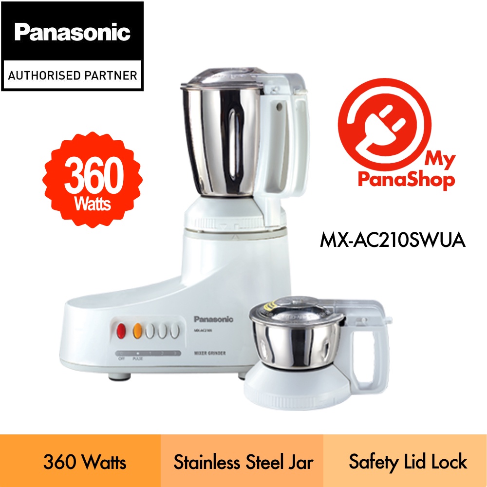 Panasonic Blender Mixer Grinder (340 360W) MXAC210S / MXAC210SWUA