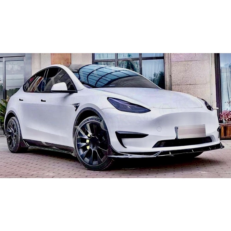 Tesla 3 Model Y Aero bodykit body kit front side rear skirt lip diffuser splitter cover canard air vent fin fins duct