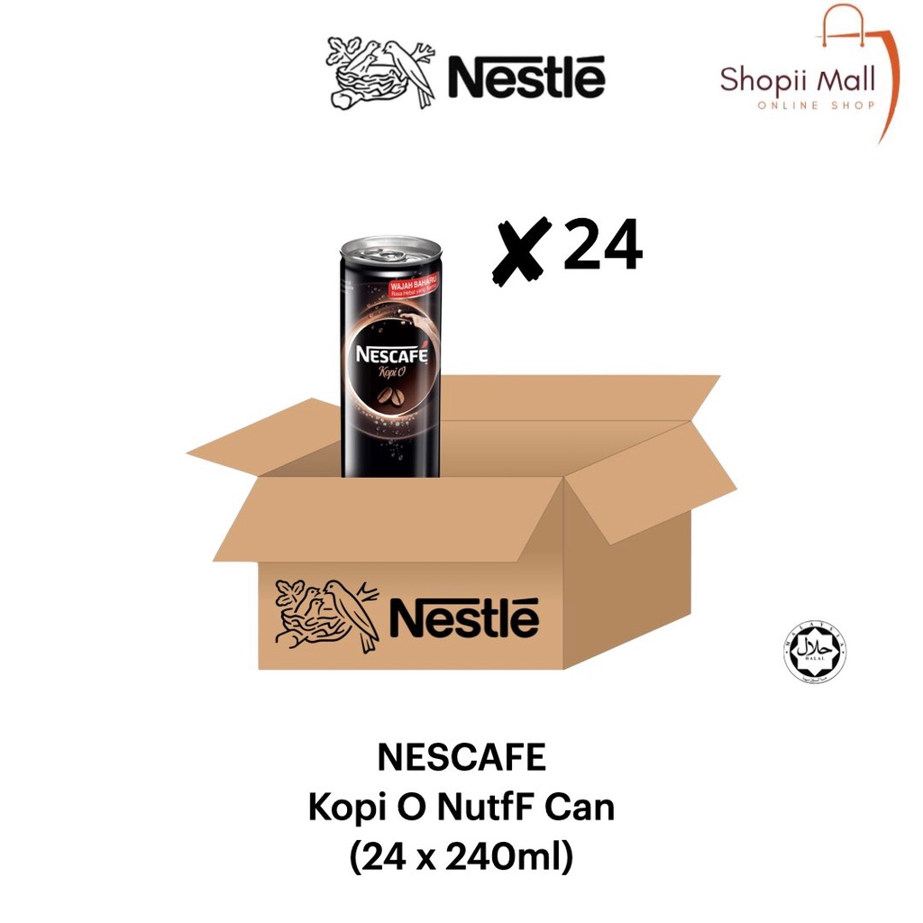 NESCAFE Kopi O NutrF Can 24 x 240ml | Shopee Malaysia