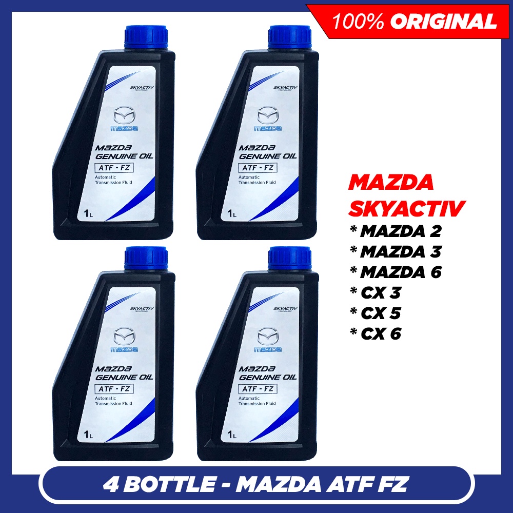 (4Bottle) Mazda ATF FZ Auto Gear Oil (4L) Mazda 2 / 3 / 6 / CX5 (All SkyActiv) Auto Transmission