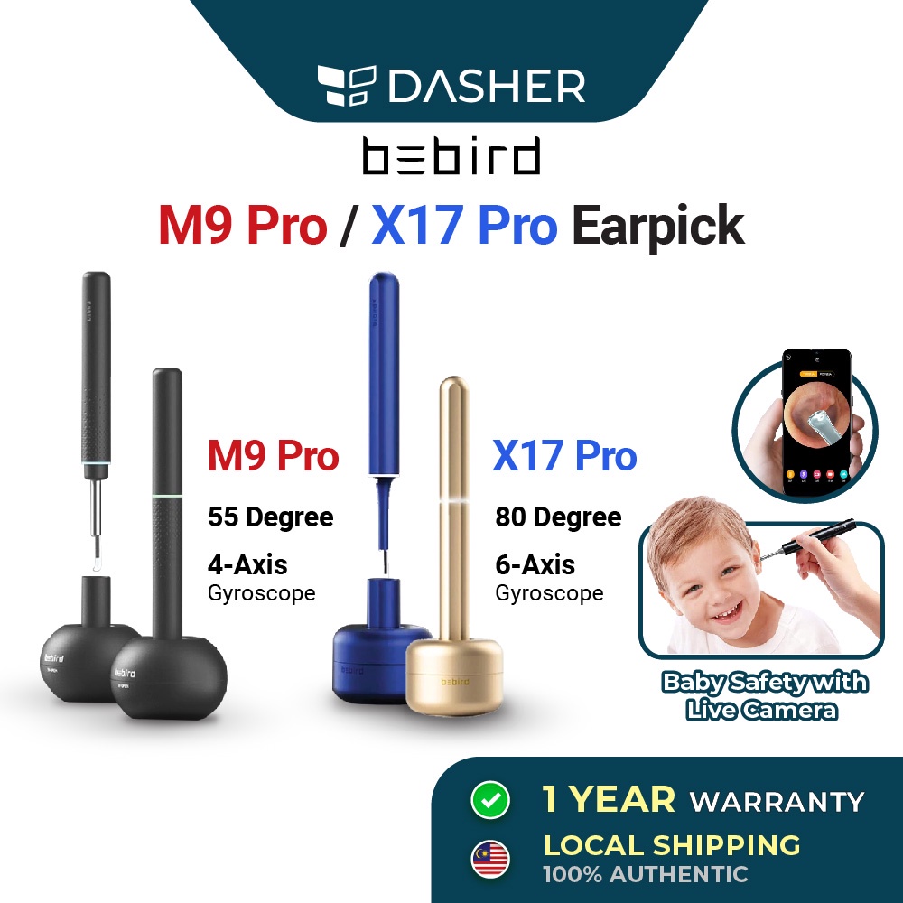 Bebird X17 Pro/ M9 Pro Visual Ear Stick Ear Wax Removal with Light In ...