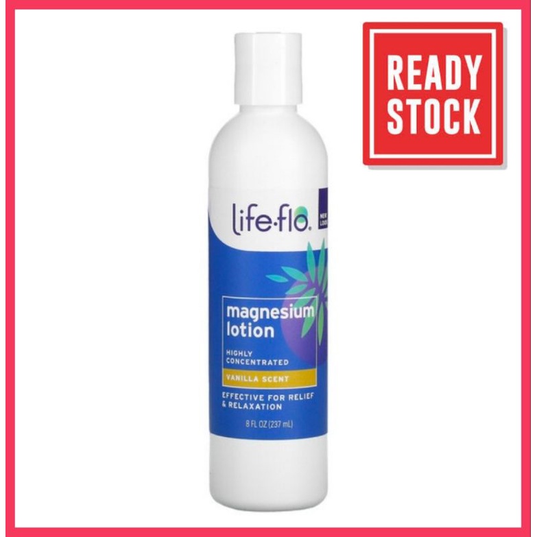 Magnesium Lotion Life Flo Vanilla, 237ml Shopee Malaysia