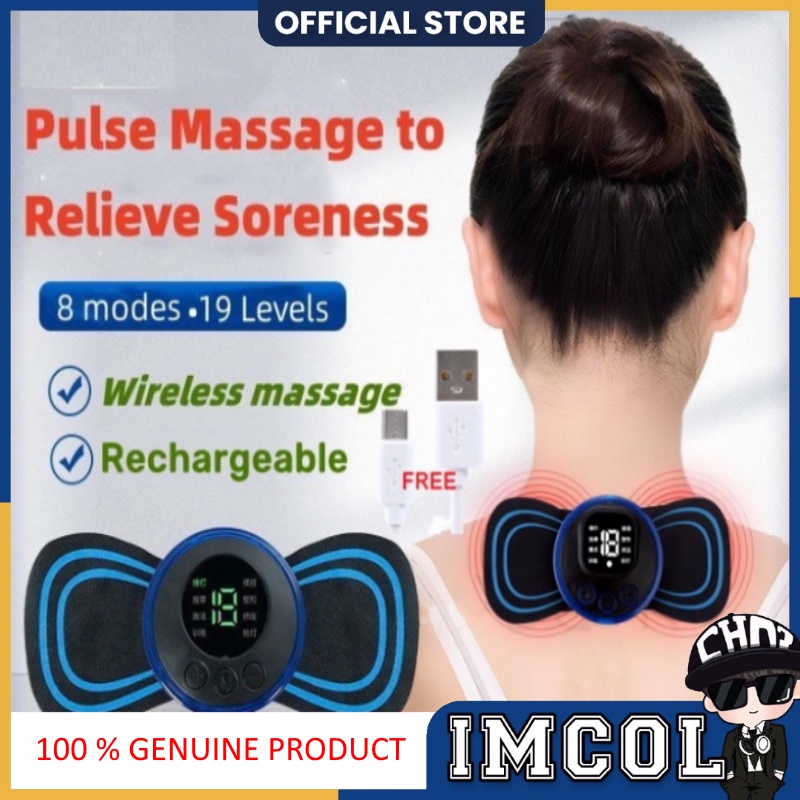 Massage Paste Smart EMS Mini Cervical Vertebra Convenient Massager Home ...