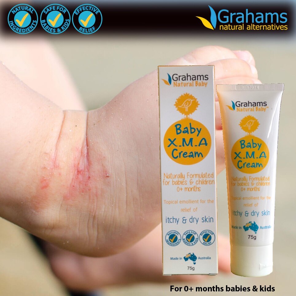 Grahams Baby XMA Cream 75g (exp 7/2023) Naturally formulated cream for relief of dry, itchy