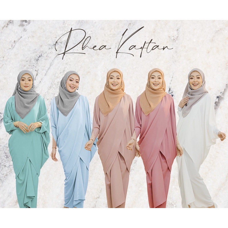 Haurabelle Rhea Kaftan Part Kaftan Loose Kaftan Pario Kaftan Raya Baju Bridesmaid Baju