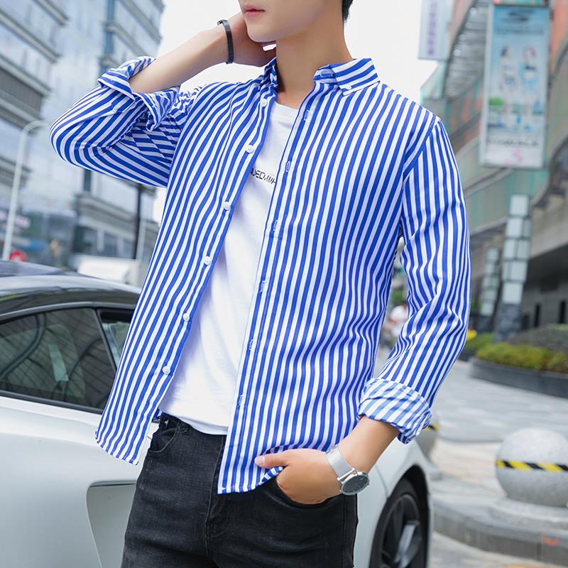 korean blue shirt