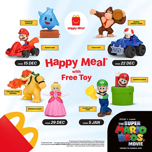 McDonald's Happy Meal Toys The Super Mario Bros 2022 Shopee Malaysia