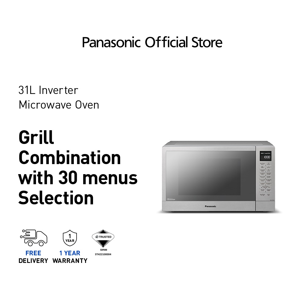 PANASONIC NN-GT69J MICROWAVE OVEN 31L 30 MENUS NN-GT69JSMPQ Combination Oven Dual Cooking