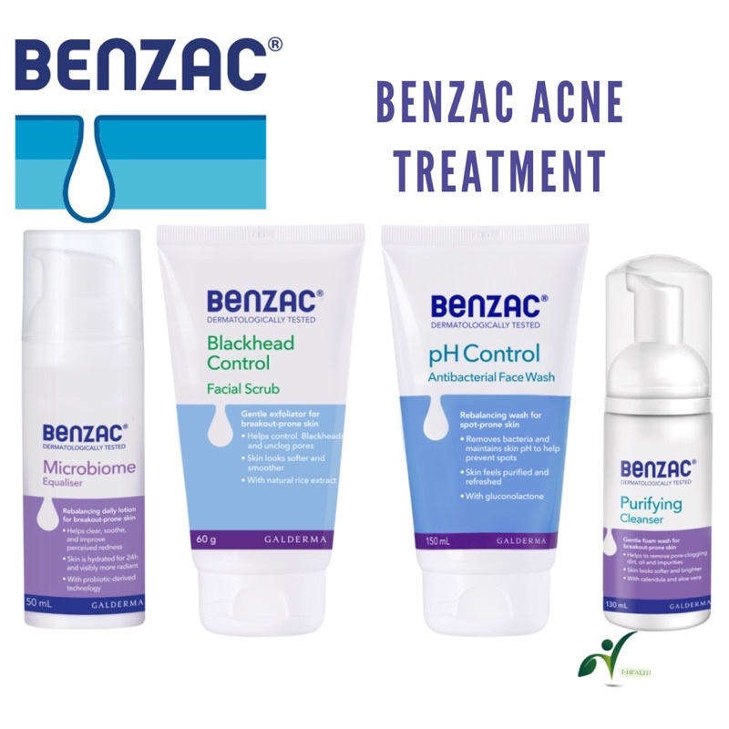 Benzac Range (Purifying Cleanser/Face Wash/Facial Scrub/Microbiome