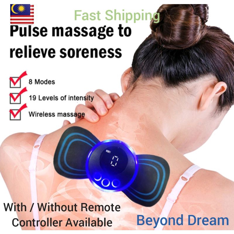 EMS Cervical Massage USB Rechargeable Stimulator Neck Pain Instrument Muscle Relief Pain Body Massager 按摩仪